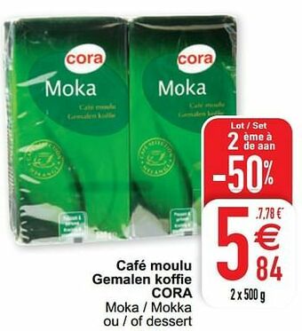 Cora Café moulu gemalen koffie cora aanbieding