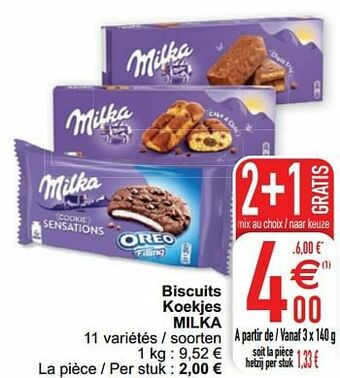 Cora Biscuits koekjes milka aanbieding