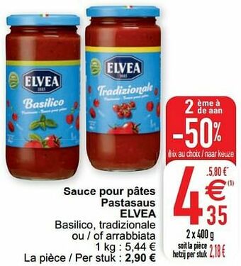 Cora Sauce pour pâtes pastasaus elvea aanbieding