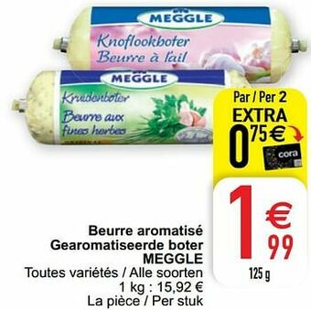 Beurre aromatisé gearomatiseerde boter meggle