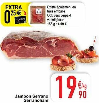 Cora Jambon serrano serranoham aanbieding
