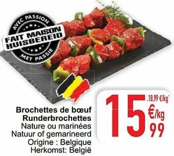 Cora Brochettes de boeuf runderbrochettes aanbieding