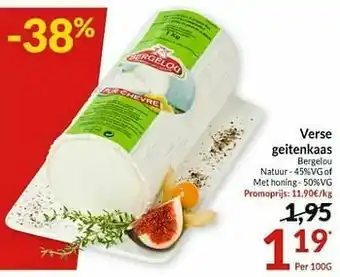 Intermarché Verse geitenkaas bergelou aanbieding