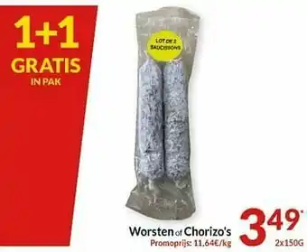 Worsten of chorizo`s
