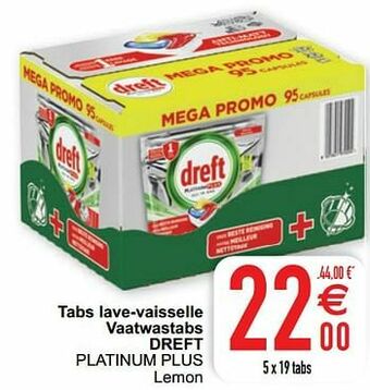 Cora Tabs lave-vaisselle vaatwastabs dreft platinum plus aanbieding