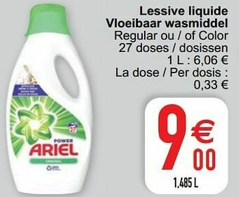 Cora Lessive liquide vloeibaar wasmiddel aanbieding