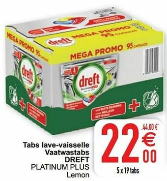 Cora Tabs lave-vaisselle vaatwastabs dreft platinum plus aanbieding