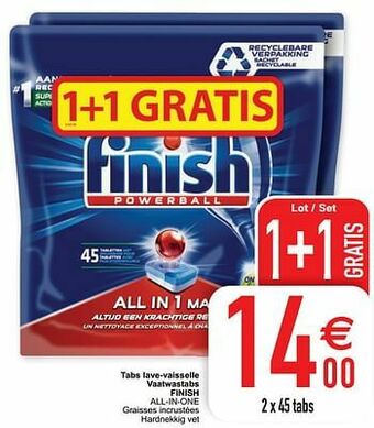 Cora Tabs lave-vaisselle vaatwastabs finish all-in-one aanbieding