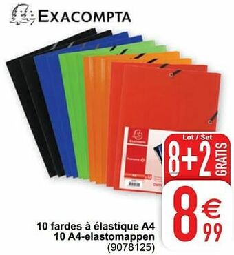 Cora 10 fardes à élastique a4 10 a4-elastomappen aanbieding