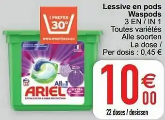 Cora Lessive en pods waspods 3 en - in 1 aanbieding