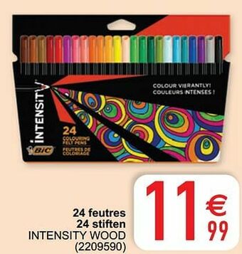 Cora 24 feutres 24 stiften intensity wood aanbieding