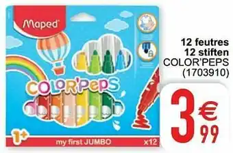 12 feutres 12 stiften color’peps