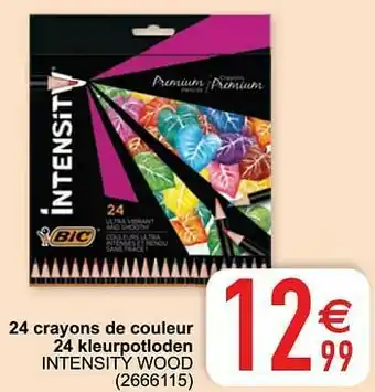 Cora 24 crayons de couleur 24 kleurpotloden intensity wood aanbieding