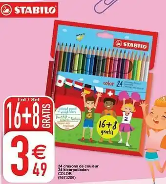 Cora 24 crayons de couleur 24 kleurpotloden color aanbieding