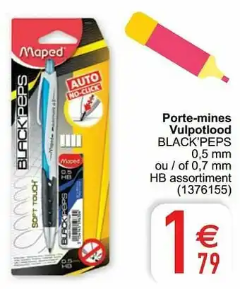 Porte-mines vulpotlood black’peps