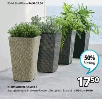 Jysk Blommor bloembak aanbieding