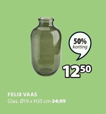 Jysk Felix vaas aanbieding