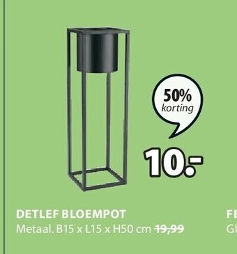 Jysk Detlef bloempot aanbieding