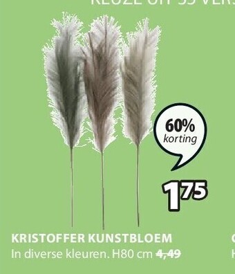 Jysk Kristoffer kunstbloem aanbieding
