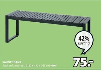 Jysk Saunte bank aanbieding