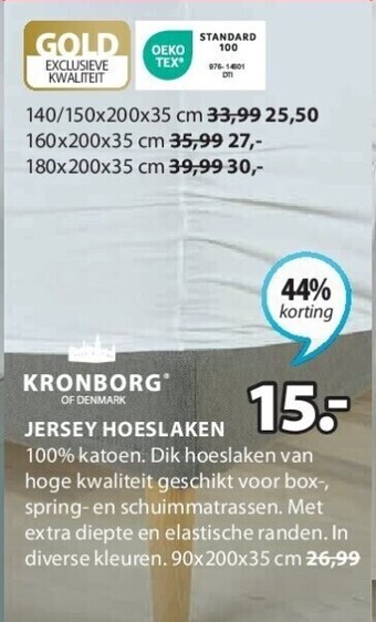 Jersey hoeslaken