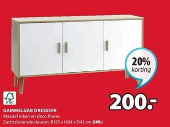 Jysk Gammelgab dressoir aanbieding