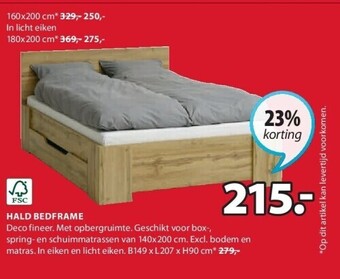 Jysk Hald bedframe aanbieding