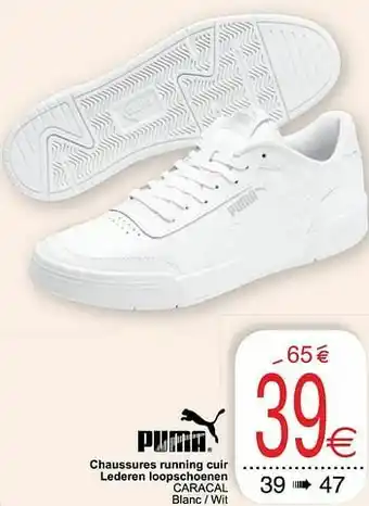 Cora Chaussures running cuir lederen loopschoenen caracal aanbieding