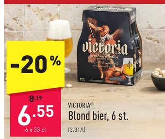ALDI Victoria blond bier 6 x 33cl aanbieding