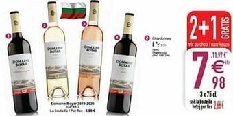 Cora Domaine boyar 2019 -2020 igp mo chardonnay aanbieding