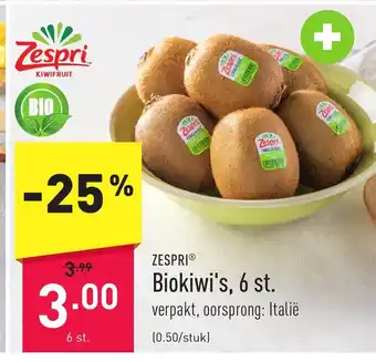 ALDI Zespri biokiwi's 6st aanbieding