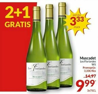 Intermarché Muscadet les floriandes wit aanbieding