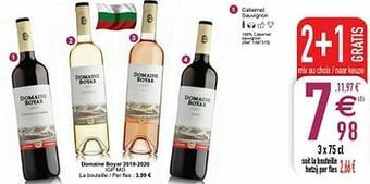 Cora Domaine boyar 2019 -2020 igp mo cabernet sauvignon aanbieding