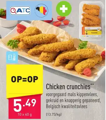 ALDI Chicken crunchies 10 x 40g aanbieding