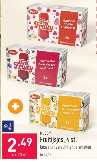 Mucci fruitijsjes 4 x 70ml