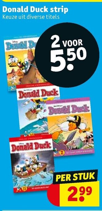 Kruidvat Donald Duck strip aanbieding