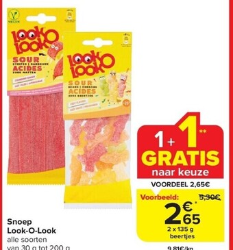 Carrefour Snoep look-o-look aanbieding