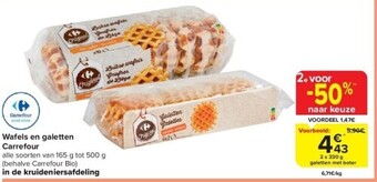Carrefour Wafels en galetten aanbieding