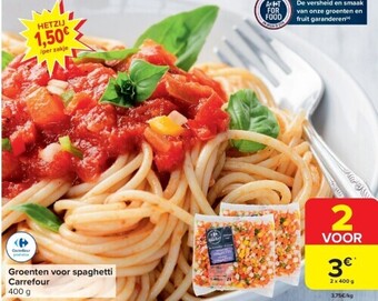 Carrefour Groenten voor spaghetti carrefour 400 g aanbieding