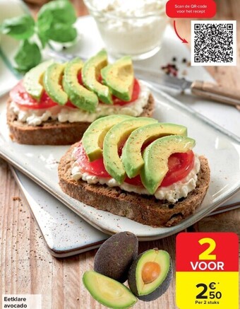Carrefour Eetklare avocado aanbieding