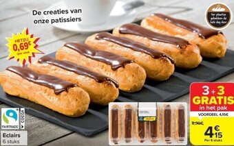 Eclairs 6 stuks