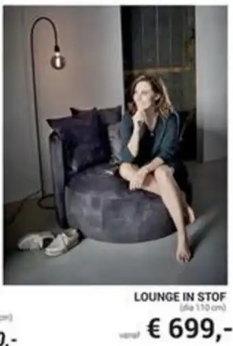 Meubelen Jonckheere Lounge in stof 110cm aanbieding