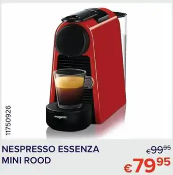 Euroshop Nespresso Esenza Mini rood aanbieding