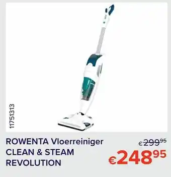 Euroshop Rowenta Vloerreiniger Clean & Steam Revolution aanbieding