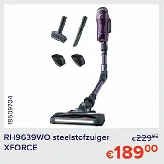 Euroshop Steelstofzuiger XForce | RH9639WO aanbieding