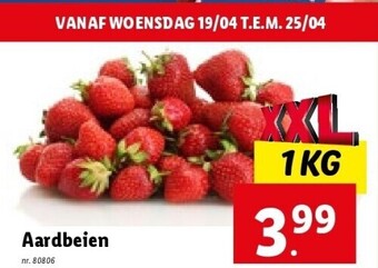 Lidl Aardbeien aanbieding