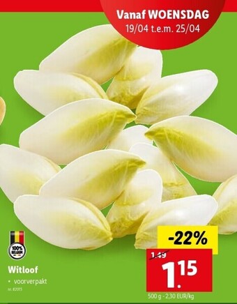 Lidl Witloof aanbieding