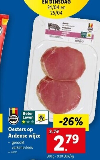 Lidl Oesters op ardense wijze aanbieding