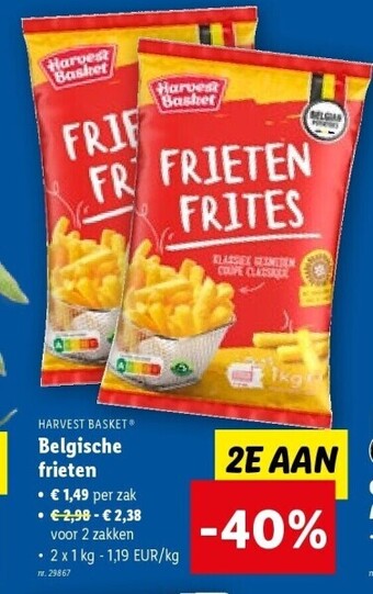 Lidl Belgische frieten aanbieding