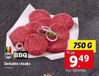 Lidl Gehakte steaks aanbieding